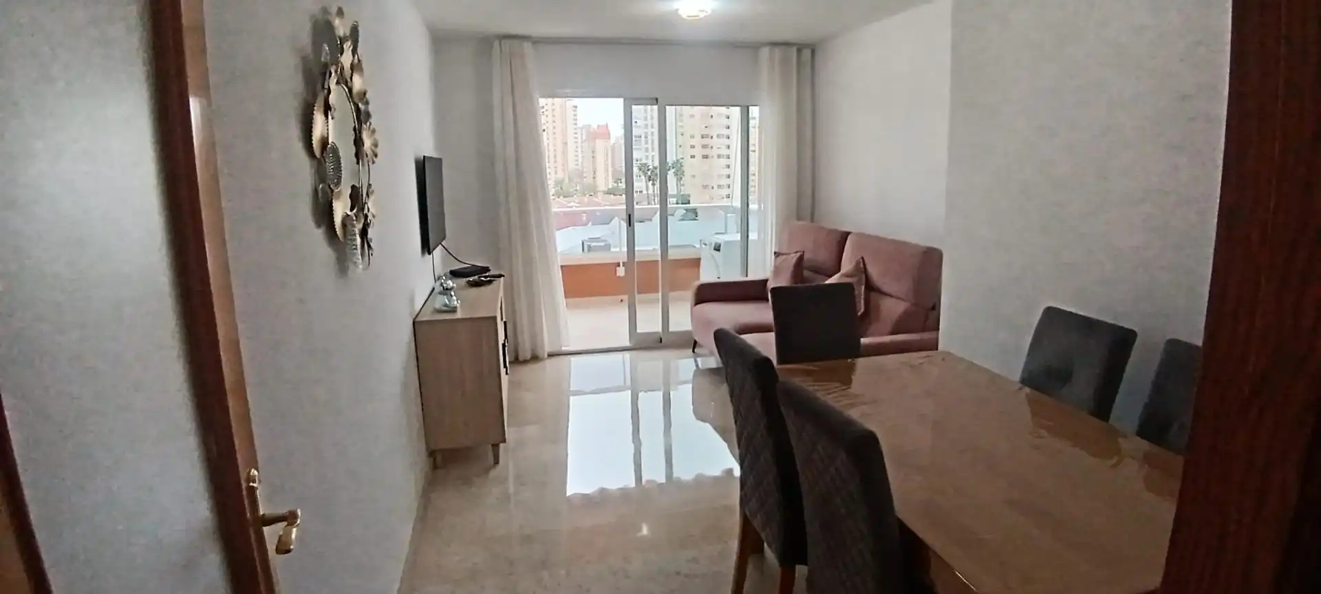 Sala de estar de Apartamento en venta en Benidorm con Aire acondicionado, Calefacción y Terraza