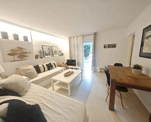 Exterior view of Flat to rent in Sant Josep de sa Talaia  with Air Conditioner, Private garden and Swimming Pool