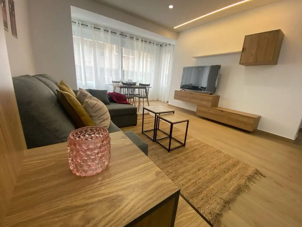 Living room of Flat for rent in Elda  with Furnished