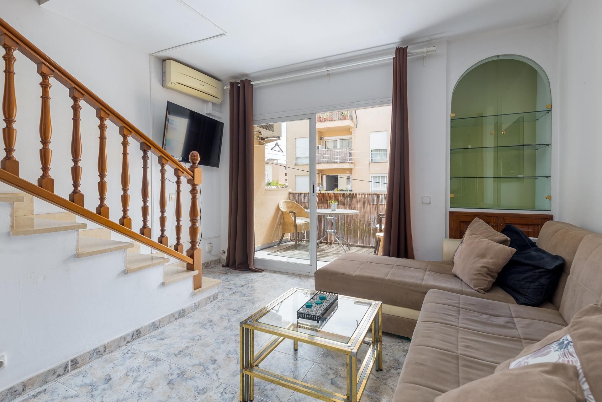 Living room of Duplex for sale in  Palma de Mallorca  with Heating, Terrace and Balcony