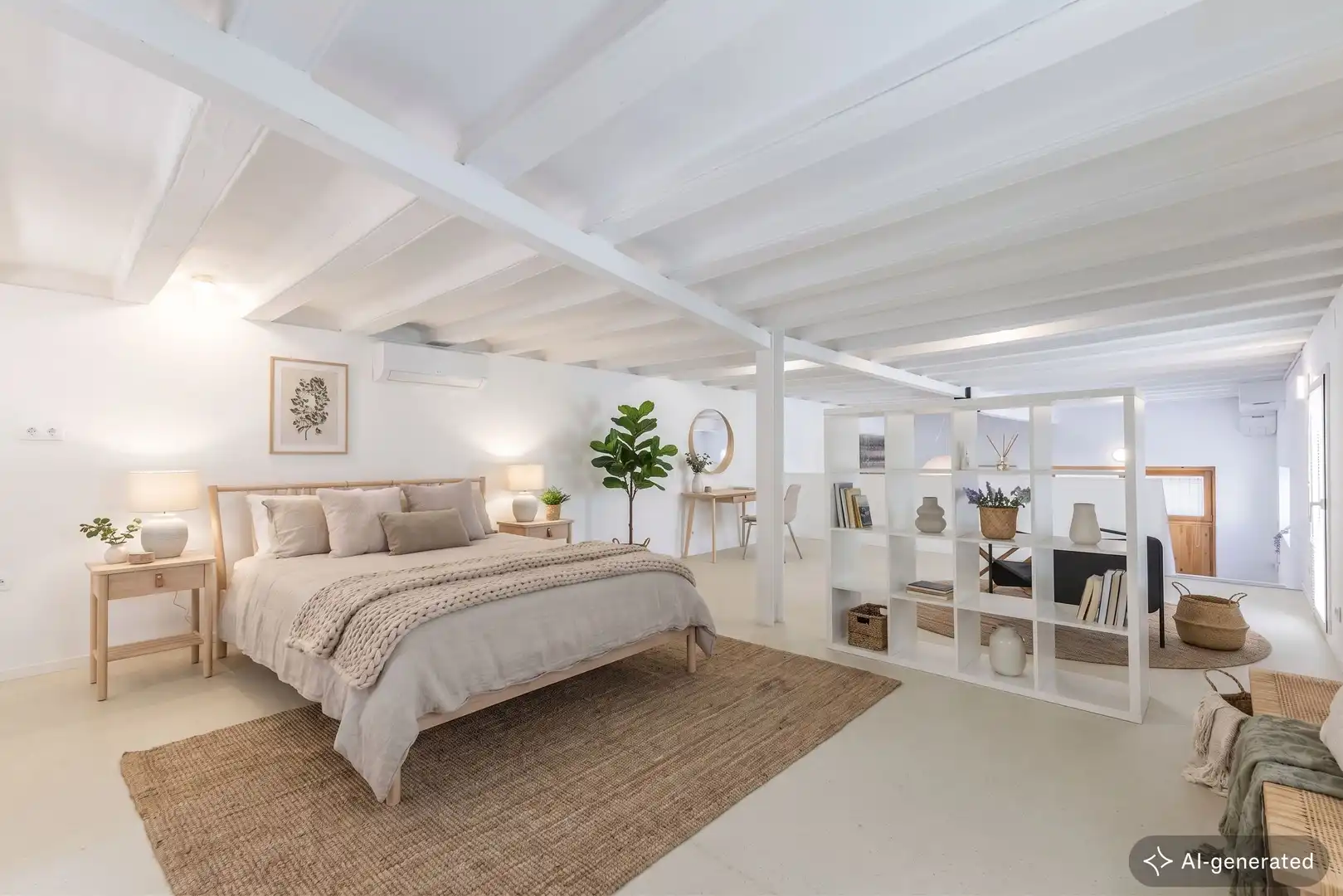 Schlafzimmer von Wohnung zum Verkauf in Barcelona mit Klimaanlage, Heizung und Abstellraum