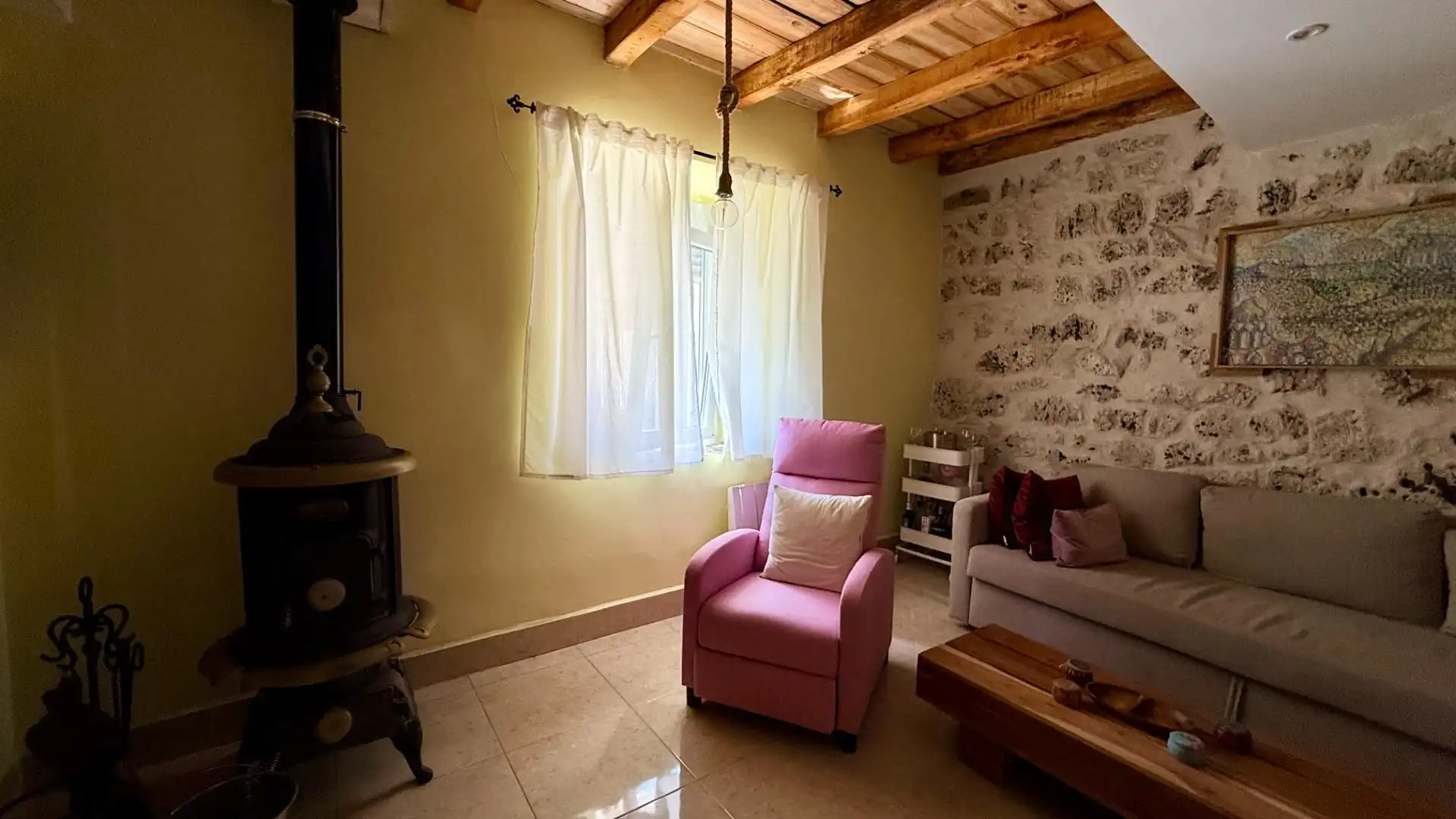 Sala de estar de Casa o chalet en venta en Cozuelos de Fuentidueña con Alarma
