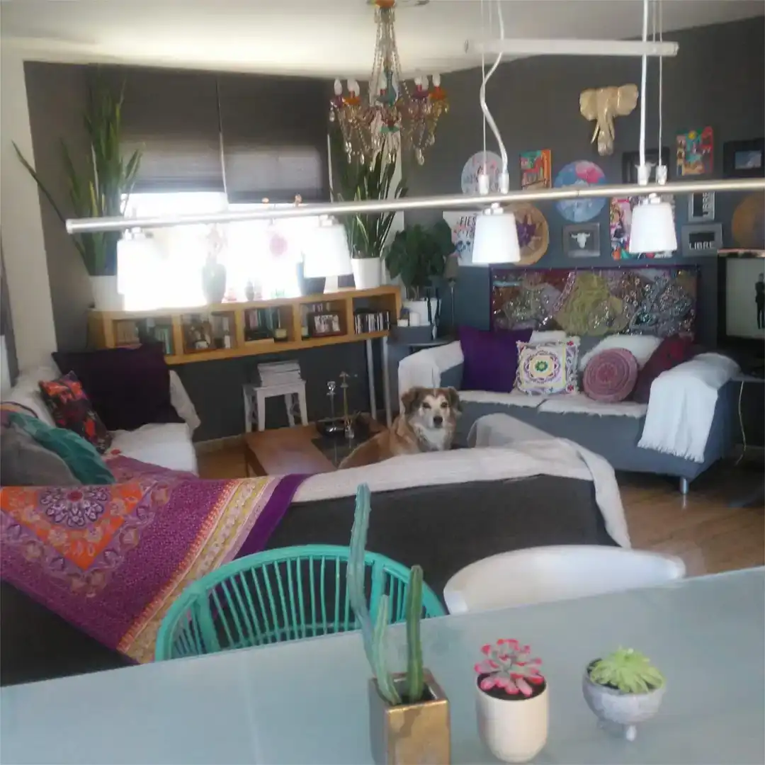 Sala d'estar de Àtic per a compartir en Ofra - Costa Sur