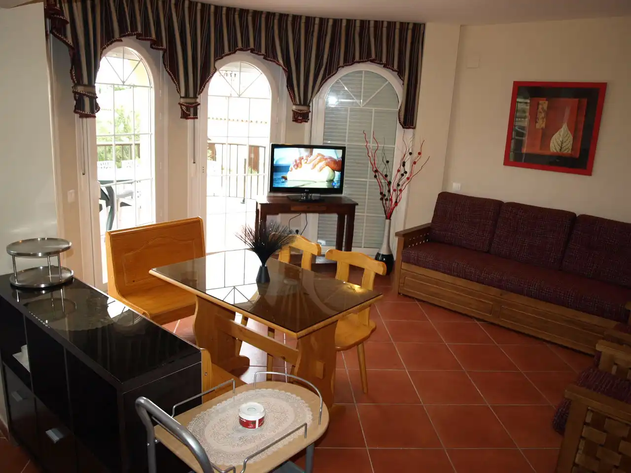Sala d'estar de Casa o xalet de lloguer en Peñíscola / Peníscola amb Aire condicionat, Calefacció i Jardí privat