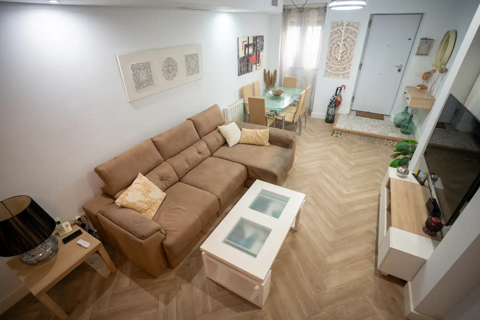Sala de estar de Casa o chalet en venta en Estepona con Aire acondicionado, Terraza y Amueblado