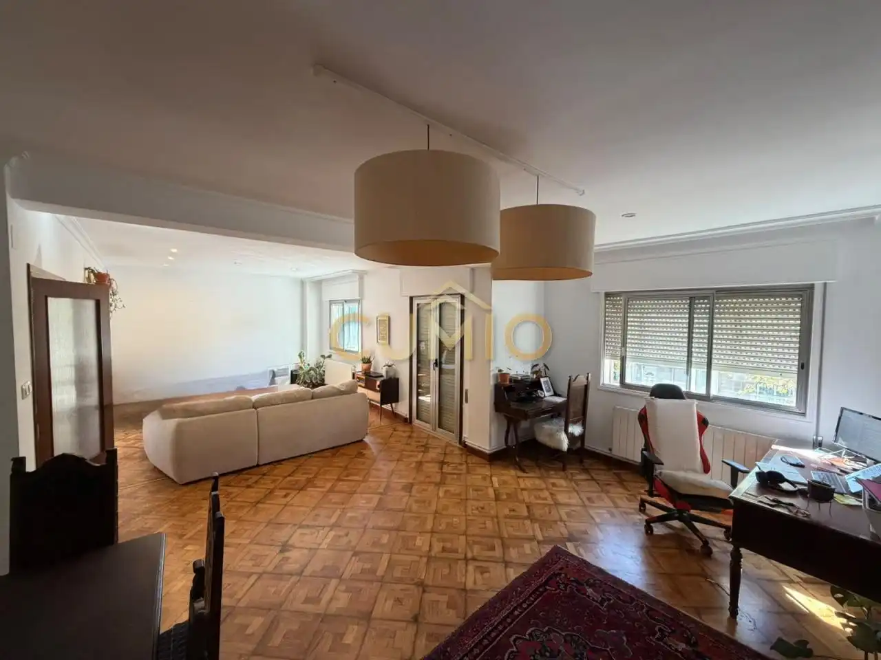 Sala de estar de Piso en venta en Vigo  con Calefacción, Parquet y Terraza