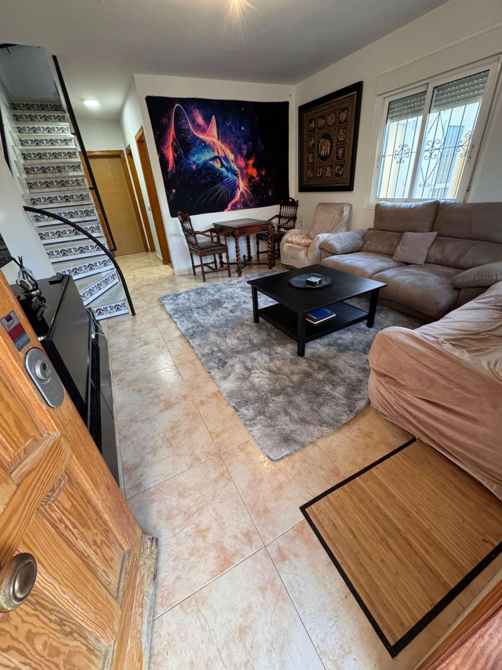 Sala d'estar de Apartament per a compartir en Los Alcázares amb Aire condicionat i Terrassa