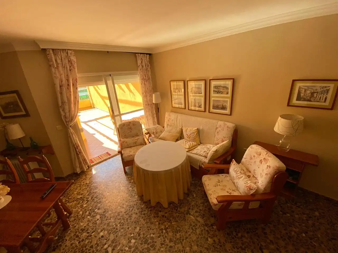 Sala de estar de Piso de alquiler en Vélez-Málaga con Terraza y Amueblado