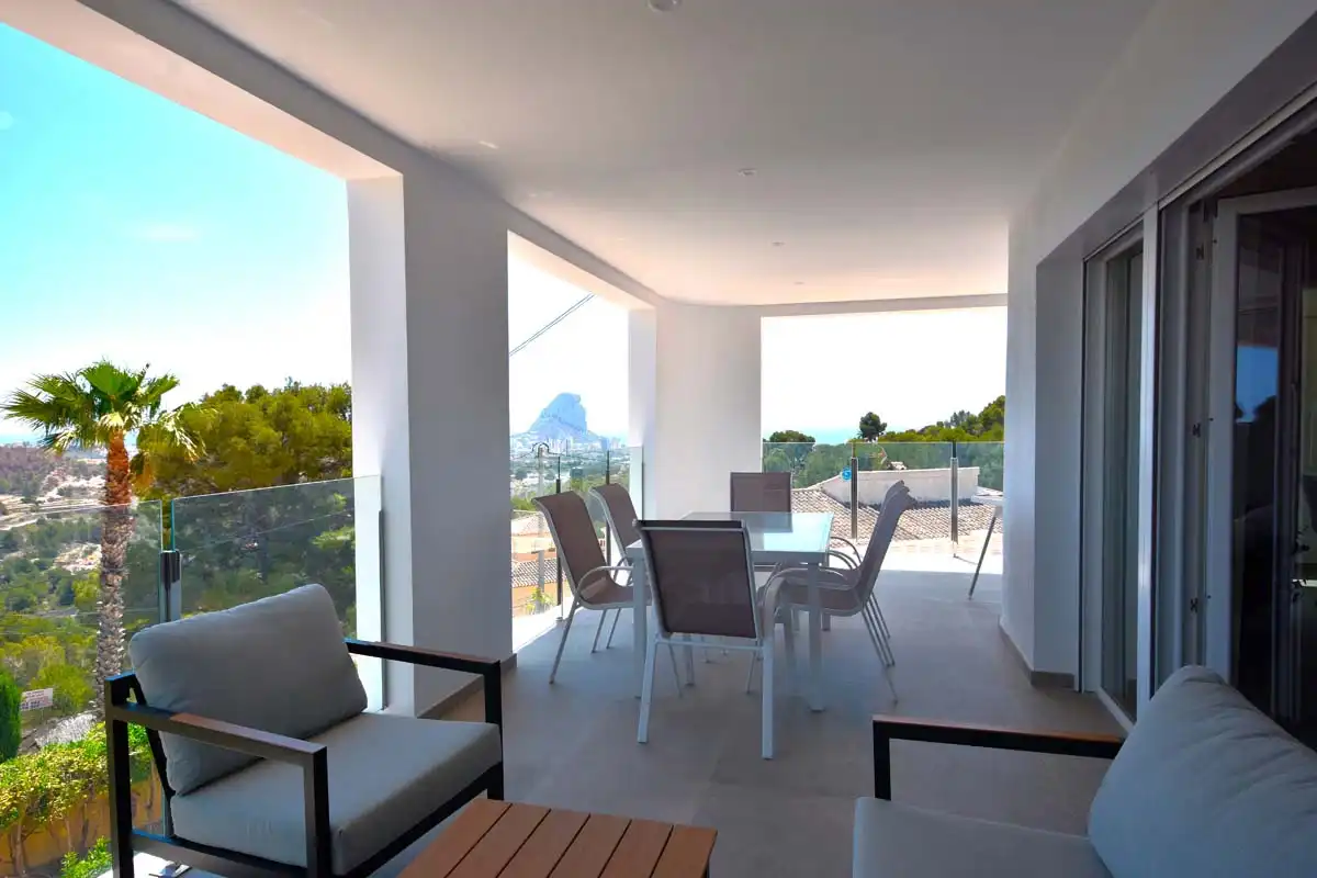Terraza de Casa o chalet en venta en Calpe / Calp con Aire acondicionado, Jardín privado y Terraza