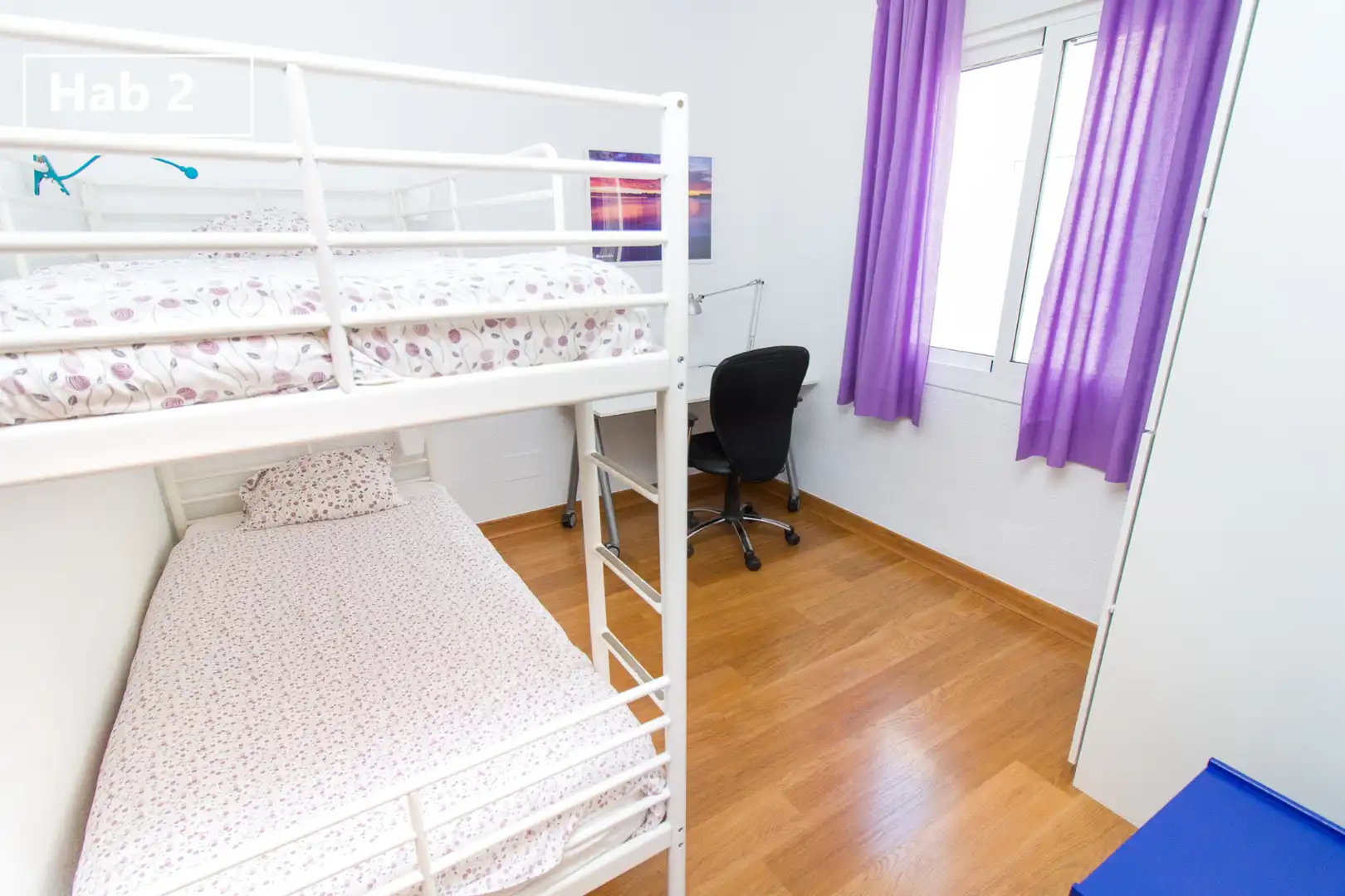 Habitación de Piso para compartir en Málaga con Aire acondicionado, Calefacción y Amueblado
