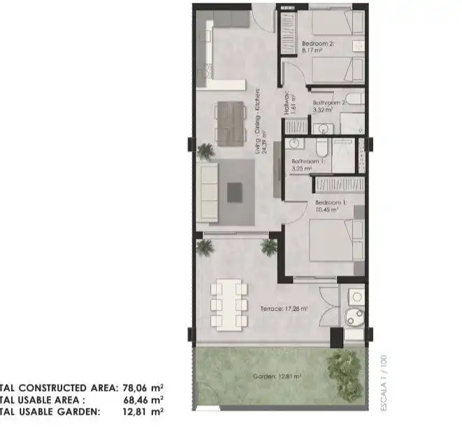 Apartament amb piscina en venda a Nueva Torrevieja - Aguas Nuevas, imagen 24