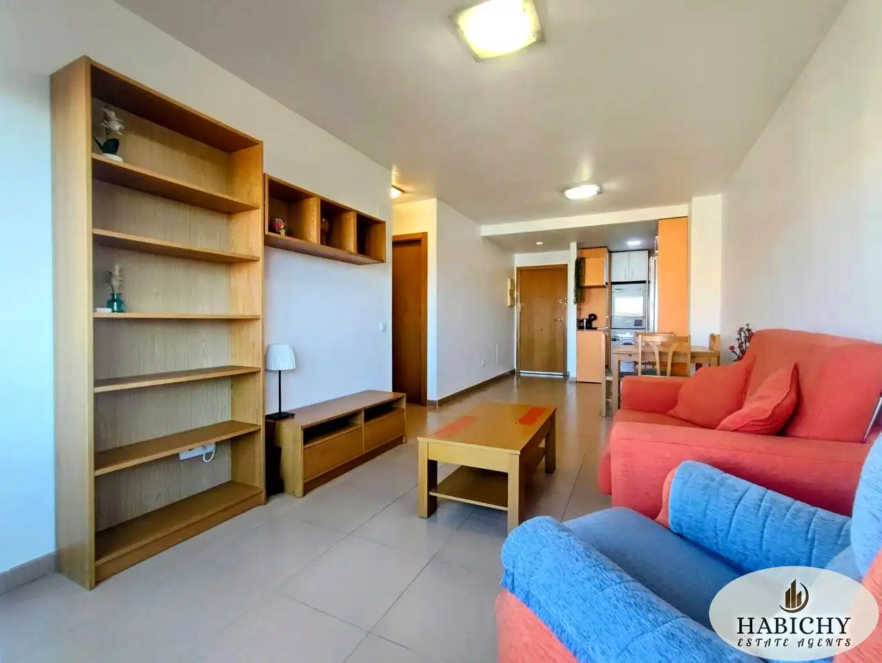 Sala d'estar de Apartament de lloguer en Murcia amb Aire condicionat, Balcó i Alarma