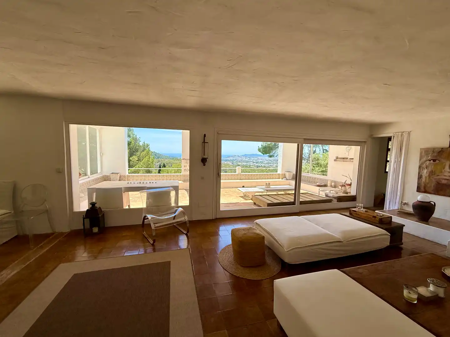 Living room of Country homes for sale in Santa Eulària des Riu  with Air Conditioner, Heating and Private garden