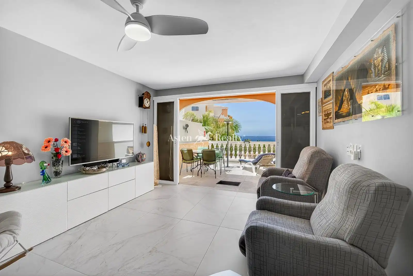 Wohnzimmer von Maisonette zum Verkauf in Arona mit Klimaanlage, Terrasse und Abstellraum