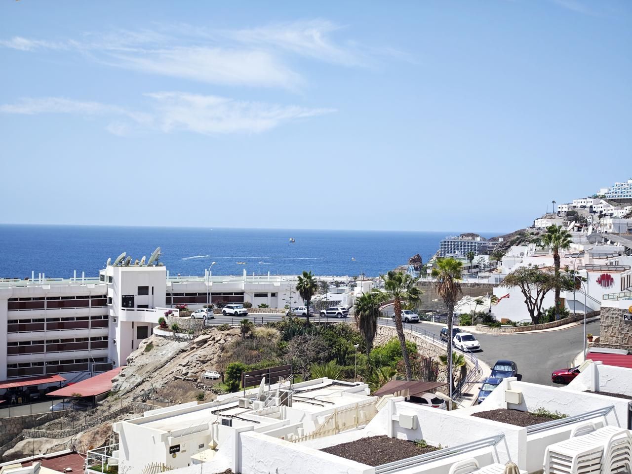 Vista exterior de Estudio de alquiler en Mogán con Amueblado, Balcón y Internet