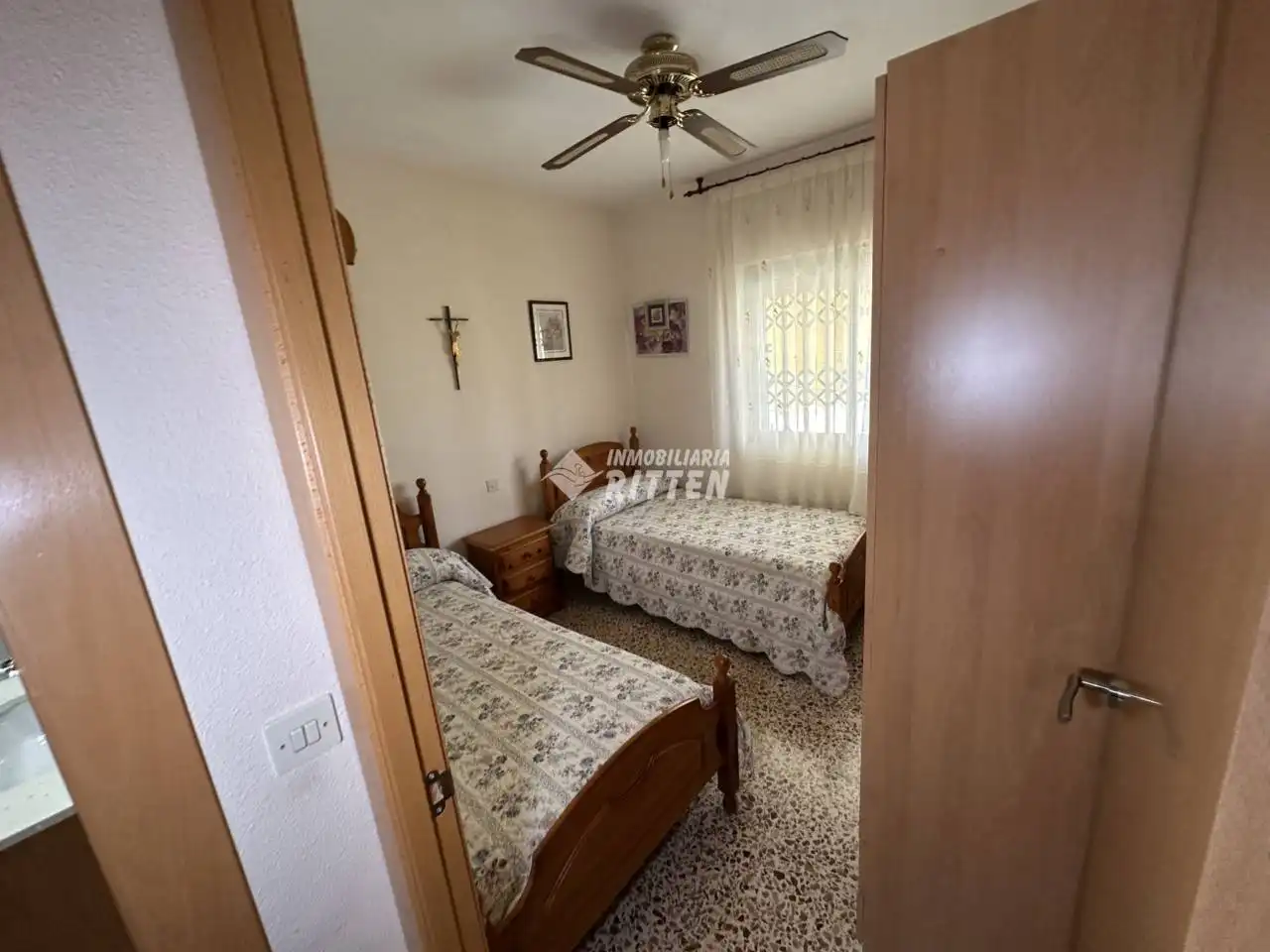 Schlafzimmer von Einfamilien-Reihenhaus zum Verkauf in Cartagena mit Klimaanlage, Privatgarten und Terrasse
