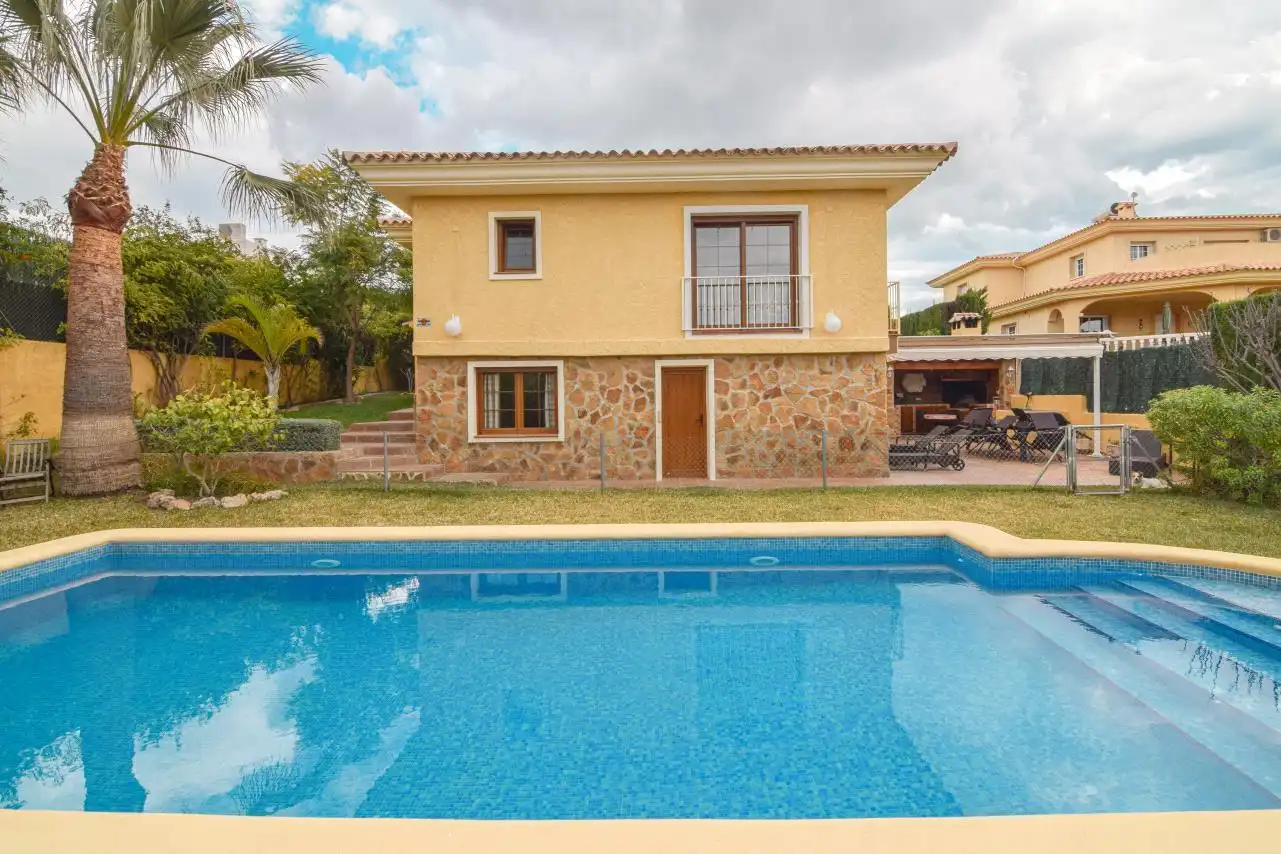 Exterior view of Houses for sale in La Nucia  with Air Conditioner, Heating and Swimming Pool