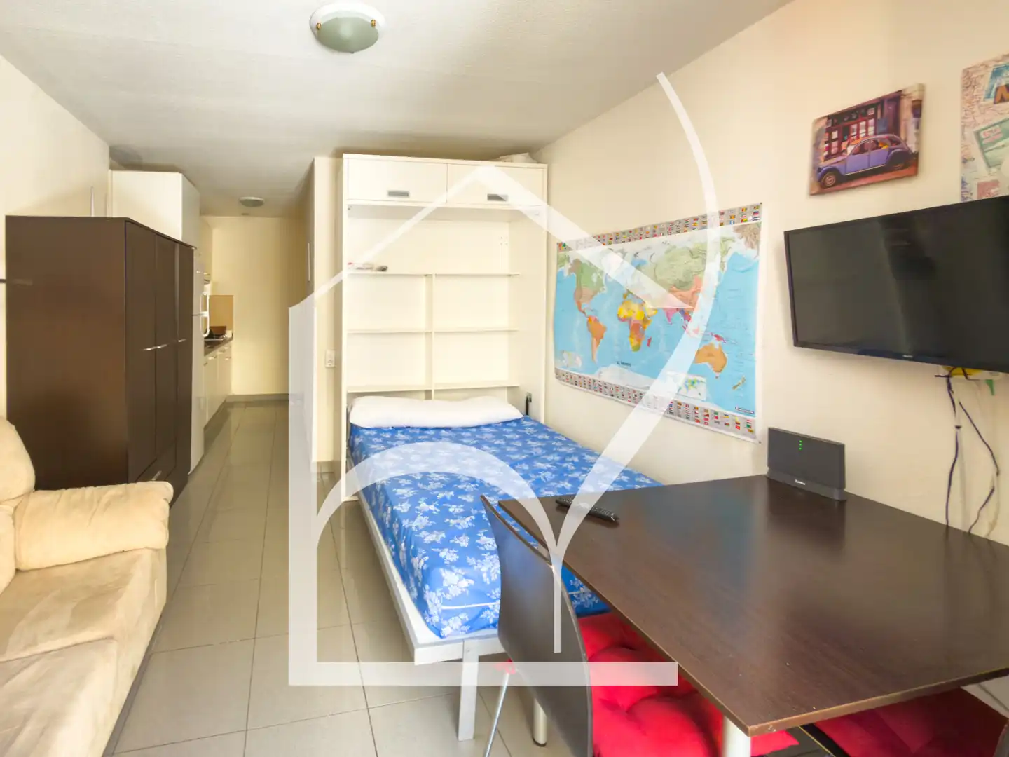 Habitación de Apartamento de alquiler en Salamanca con Aire acondicionado, Calefacción y Amueblado