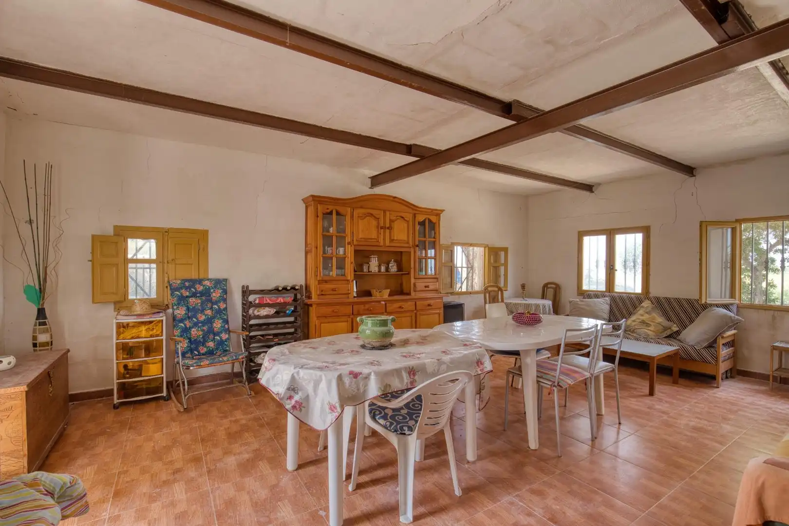 Comedor de Finca rústica en venta en Elche / Elx con Jardín privado, Terraza y Trastero