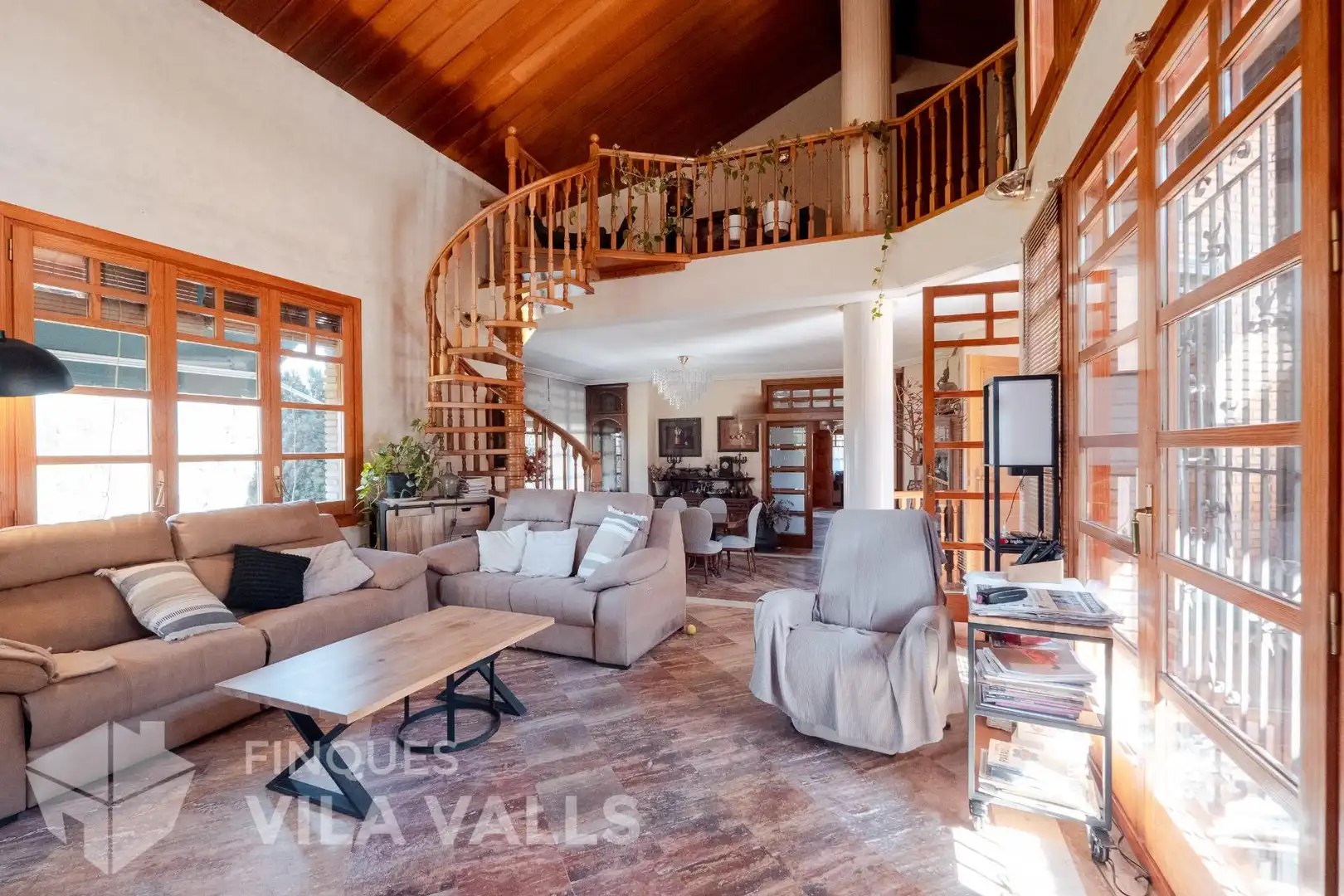 Sala de estar de Casa o chalet en venta en Caldes de Montbui con Aire acondicionado, Jardín privado y Terraza