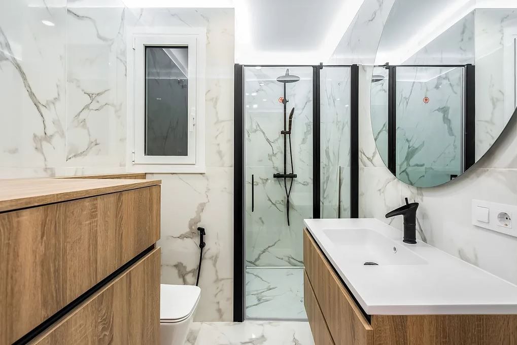 Bathroom of Flat to rent in Vigo   with Air Conditioner, Pets allowed and Internet