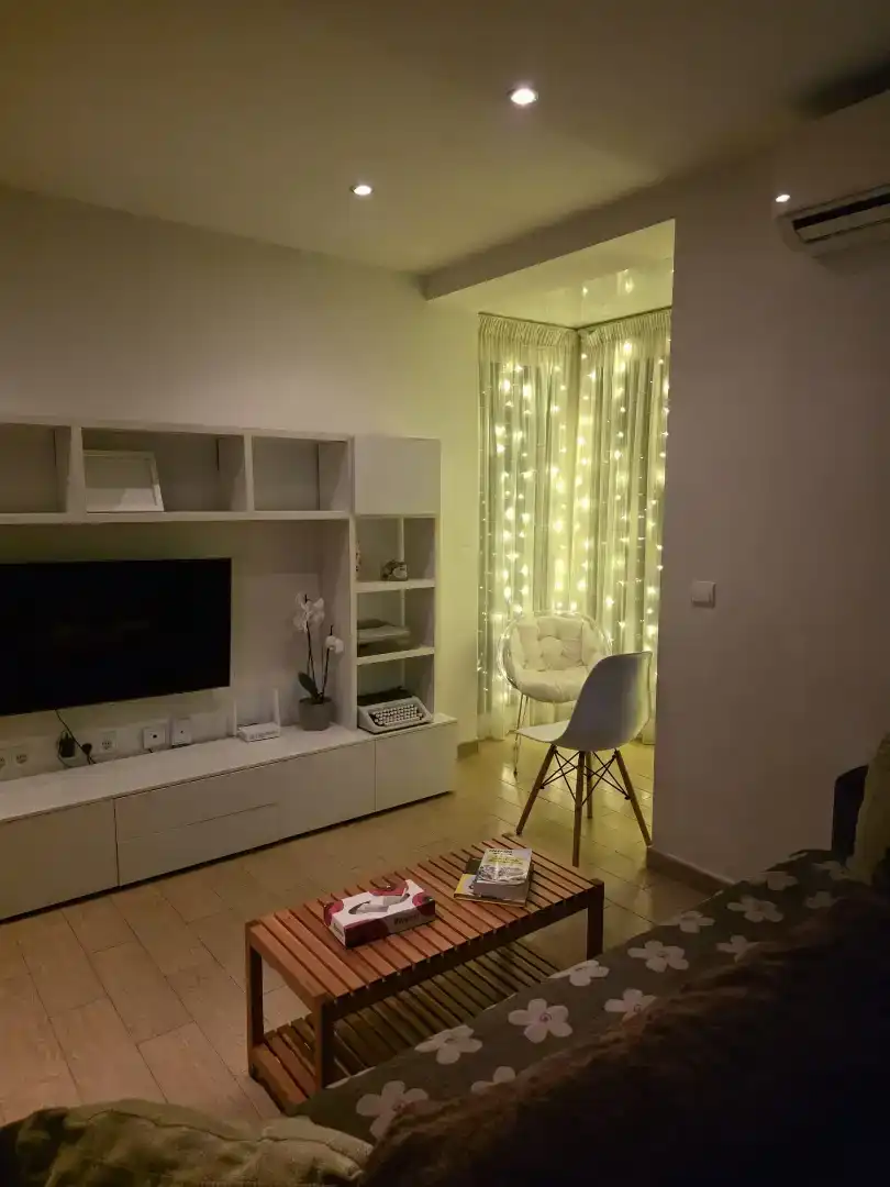 Sala de estar de Piso de alquiler en Estepona con Aire acondicionado, Amueblado y Balcón