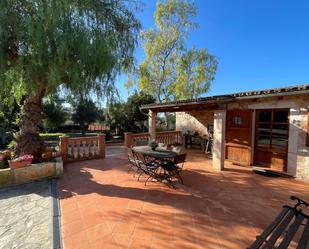 Terrace of House or chalet to rent in Muro  with Air Conditioner, Heating and Private garden