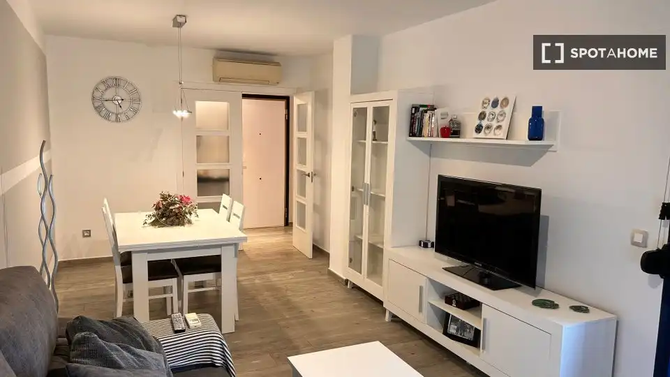 Sala d'estar de Pis de lloguer en Valencia amb Aire condicionat, Calefacció i Moblat