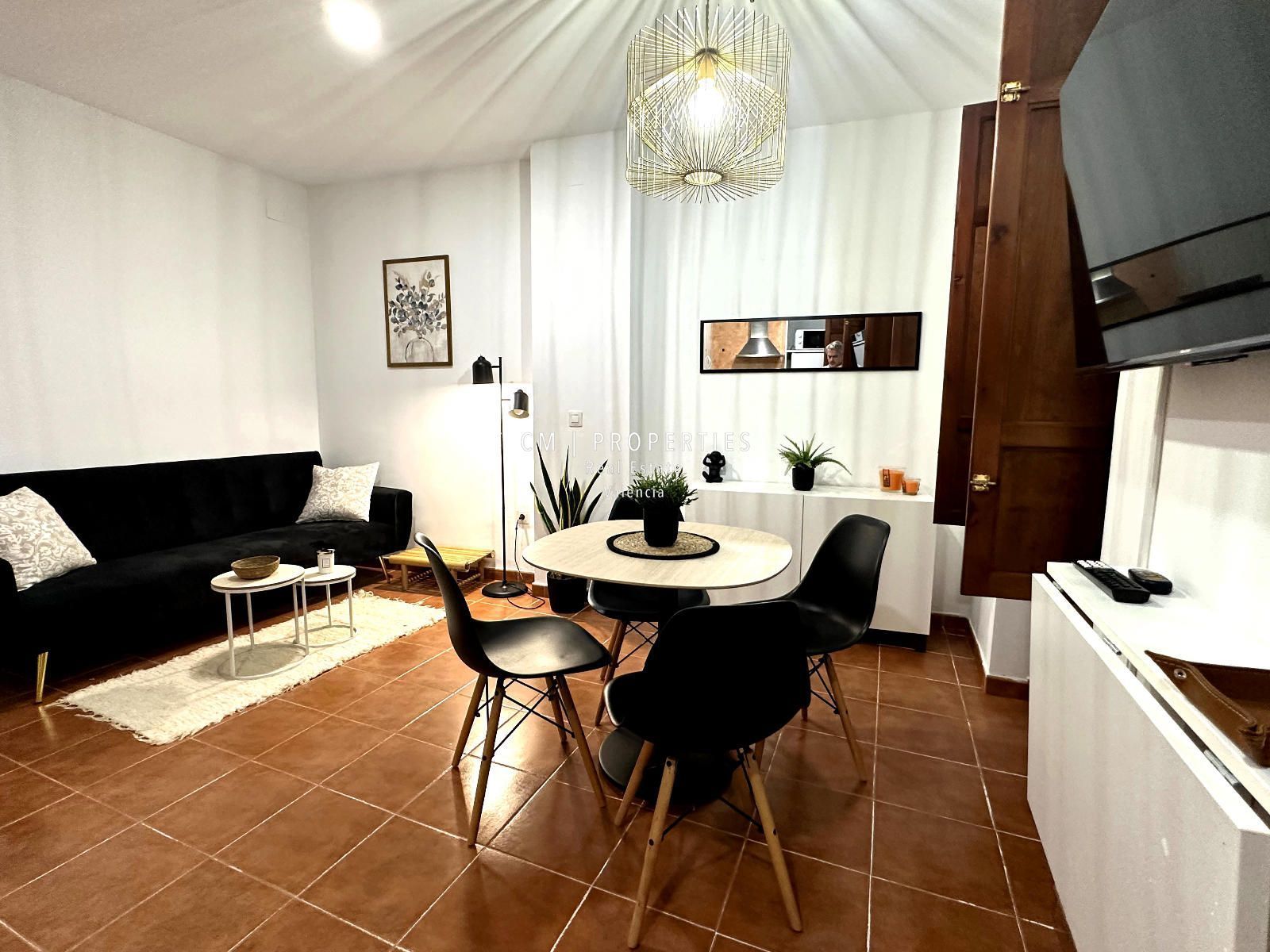 Living room of Flat to rent in  Valencia Capital  with Air Conditioner, Heating and Furnished