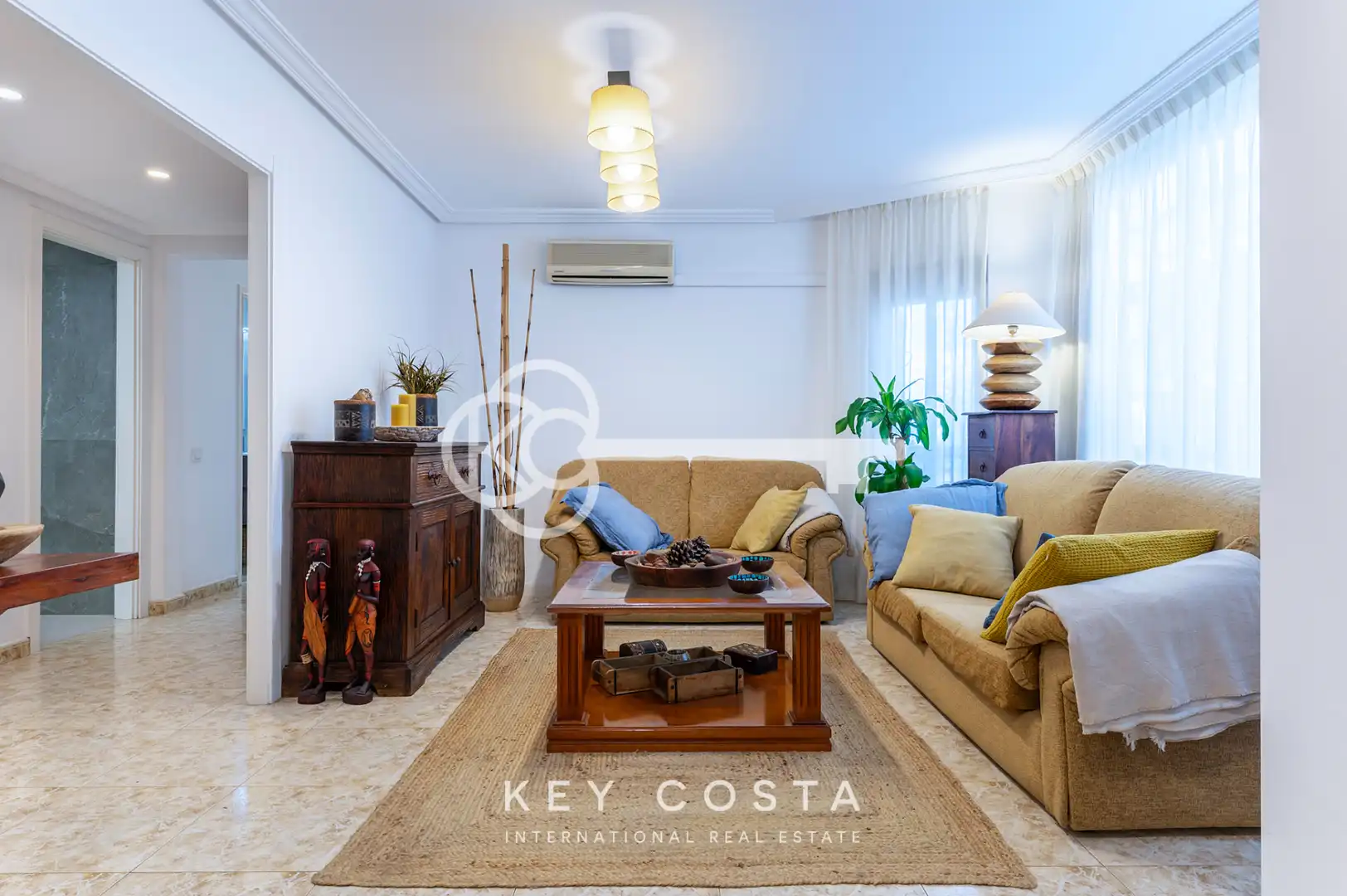 Wohnzimmer von Wohnung zum Verkauf in Alicante / Alacant mit Klimaanlage, Ofen und Waschmaschine