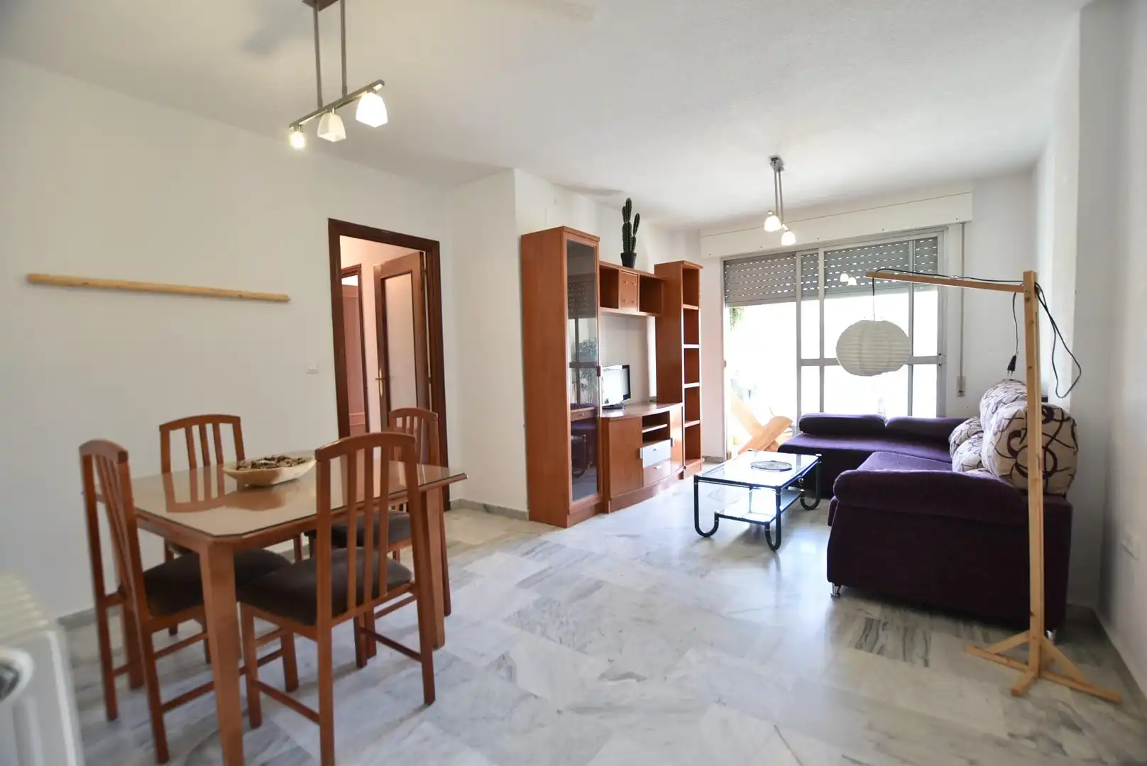 Wohnzimmer von Wohnung zur Miete in Granada mit Heizung, Möbliert und Balkon