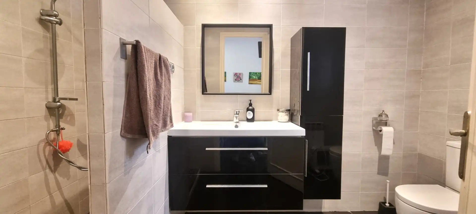 Badezimmer von Haus oder Chalet zum Verkauf in Badalona mit Klimaanlage, Heizung und Terrasse