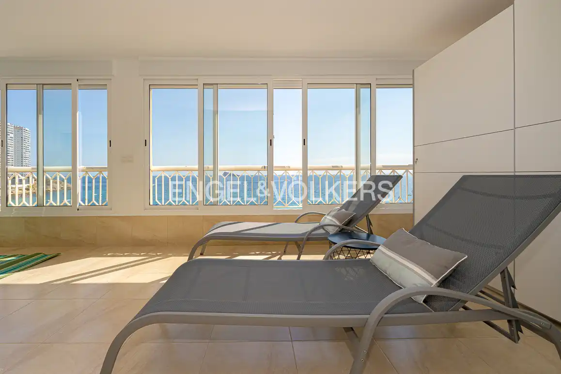 Balcony of Flat for sale in Benidorm  with Air Conditioner, Terrace and Community pool
