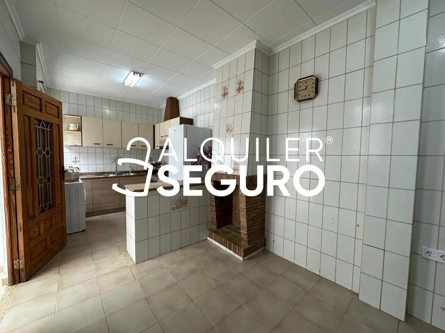 Cocina de Piso de alquiler en Valencia con Aire acondicionado, Terraza y Amueblado