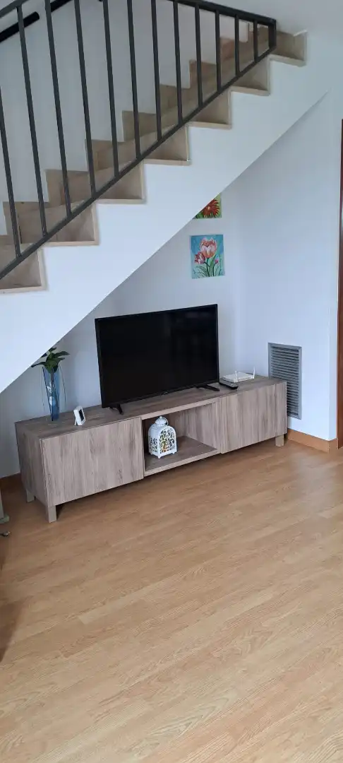 Sala d'estar de Àtic en venda en Deltebre amb Aire condicionat, Terrassa i Moblat