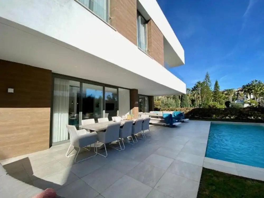 Terrassa de Casa o xalet de lloguer en Estepona amb Aire condicionat, Jardí privat i Terrassa