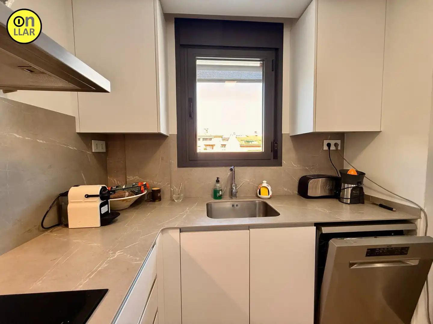 Cocina de Piso de alquiler en La Garriga con Parquet, Terraza y Trastero
