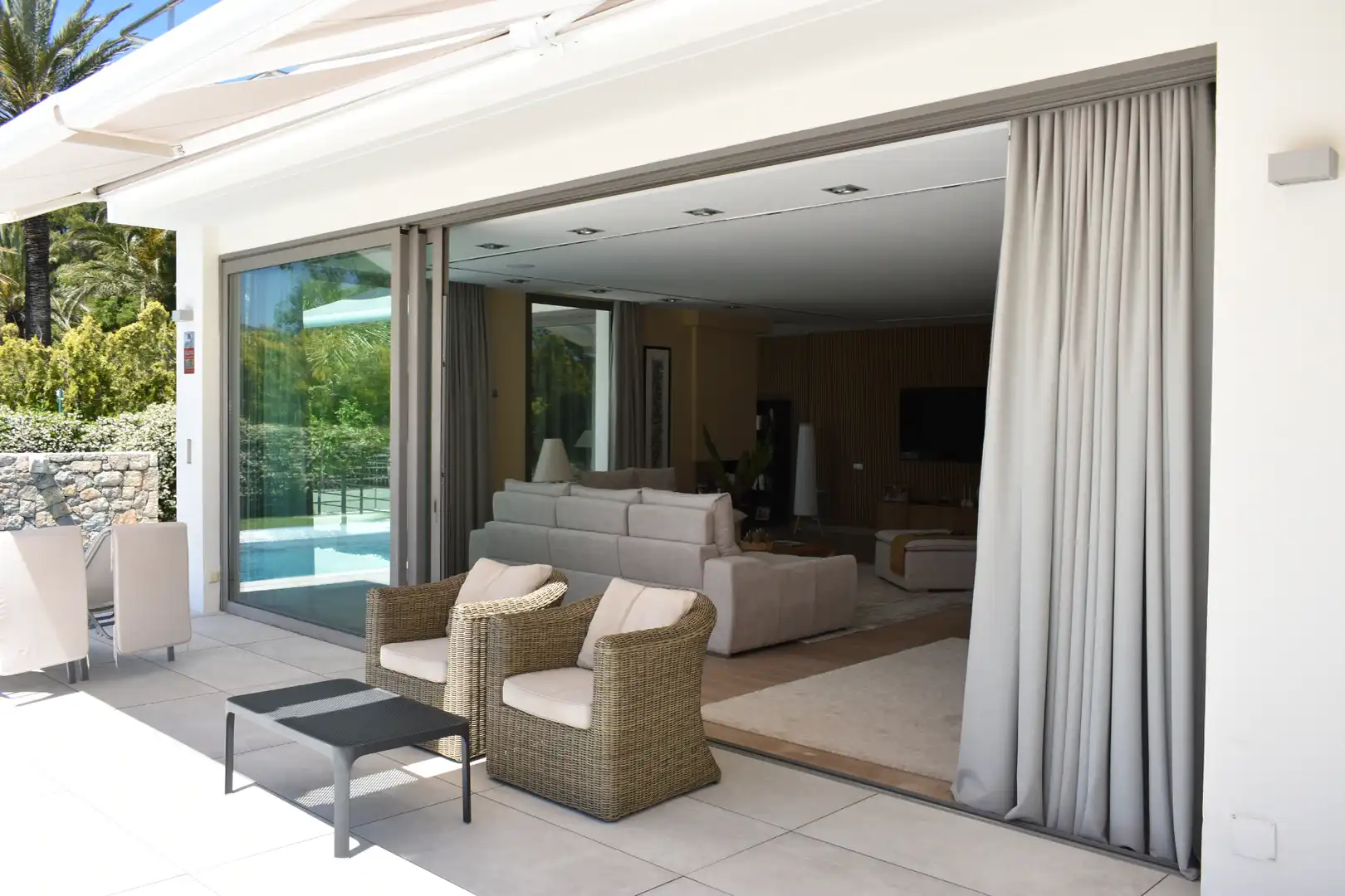 Terraza de Casa o chalet en venta en Mont-roig del Camp con Aire acondicionado, Calefacción y Jardín privado
