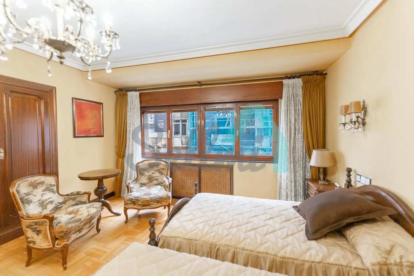 Bedroom of Flat for sale in Oviedo   with Heating, Parquet flooring and Terrace