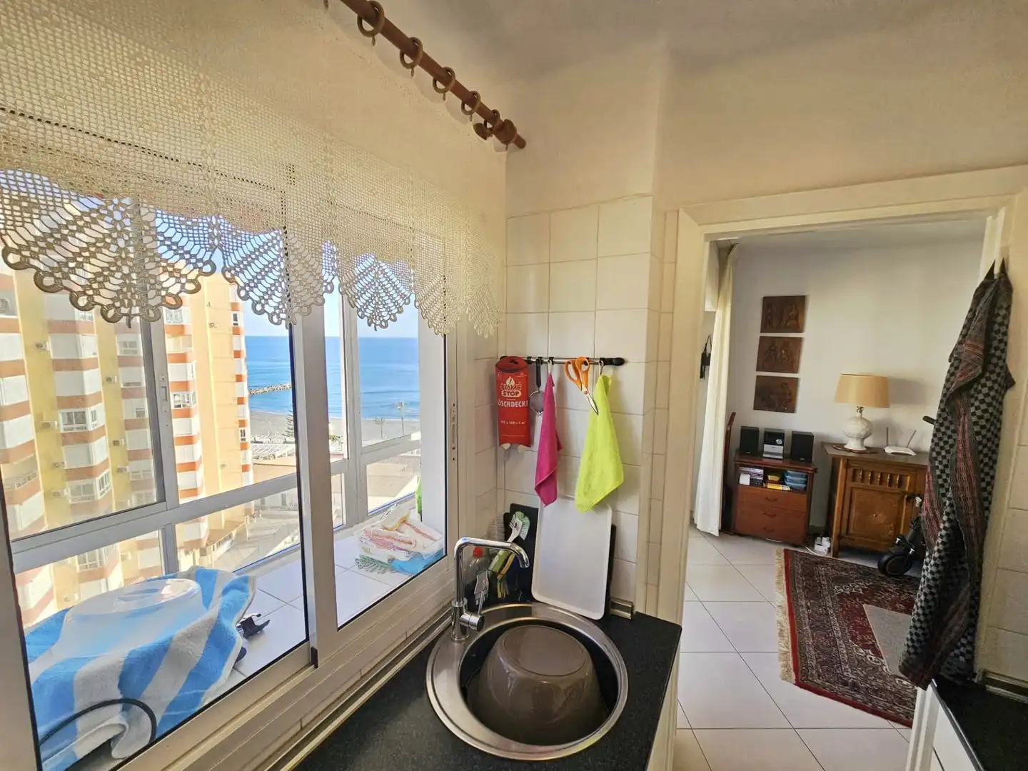 Cocina de Apartamento en venta en Torrox con Amueblado y Piscina comunitaria
