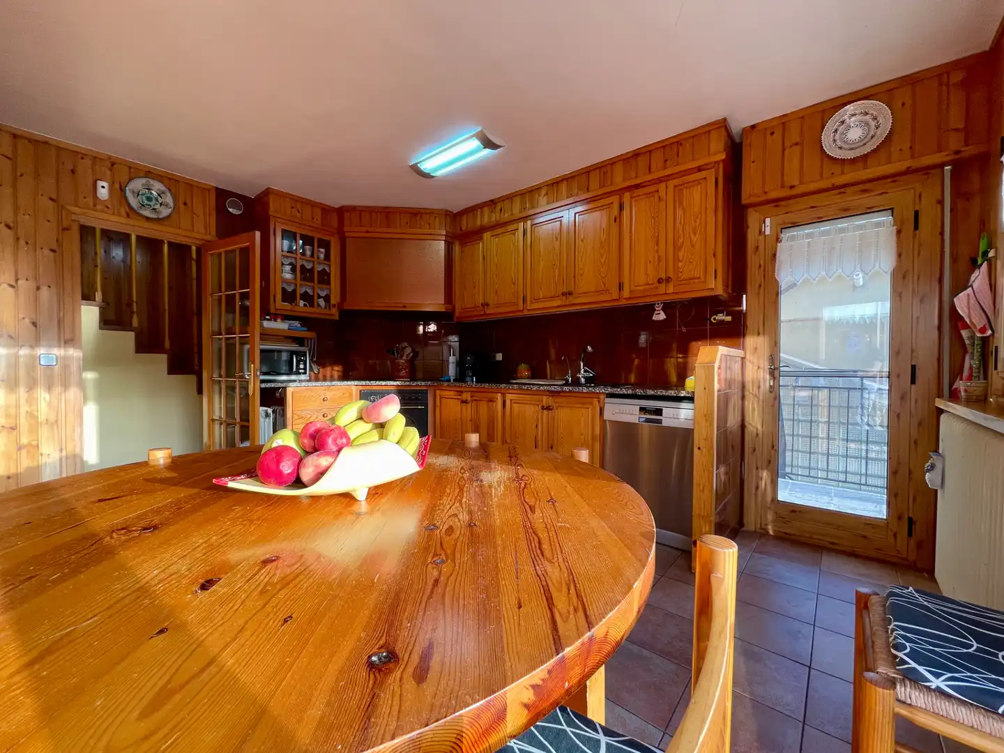 Cocina de Casa o chalet en venta en Sant Pau de Segúries con Aire acondicionado, Jardín privado y Terraza