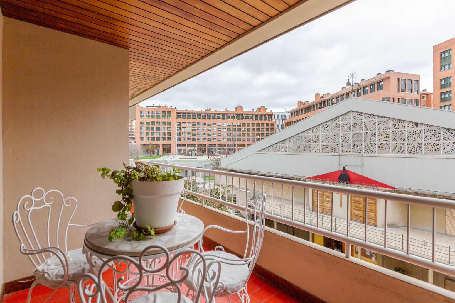 Terrace of Flat for sale in  Pamplona / Iruña  with Heating, Parquet flooring and Terrace