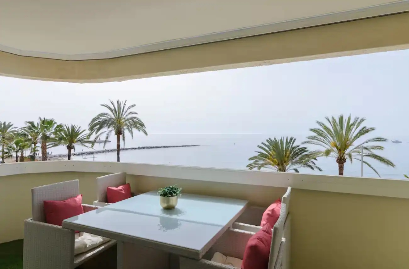 Terrace of Apartments for rent in Marbella  with Air Conditioner, Heating and Parquet flooring