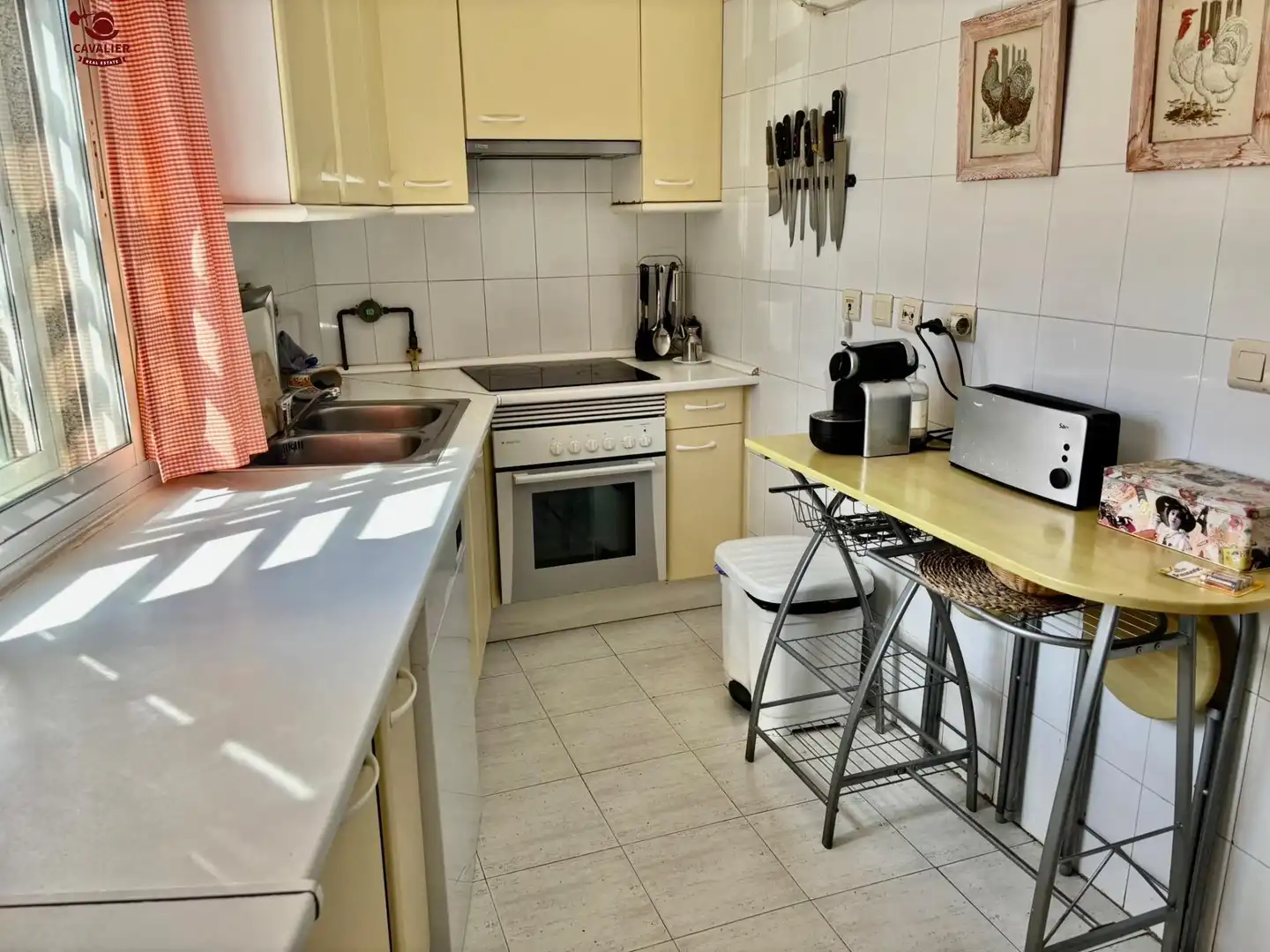 Kitchen of Flat for rent in Los Molinos  with Heating, Private garden and Furnished