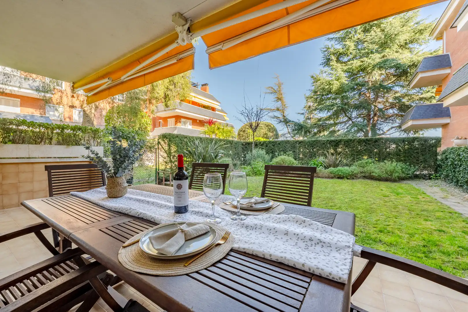 Terrace of Flat for rent in Sant Andreu de Llavaneres  with Air Conditioner, Heating and Private garden