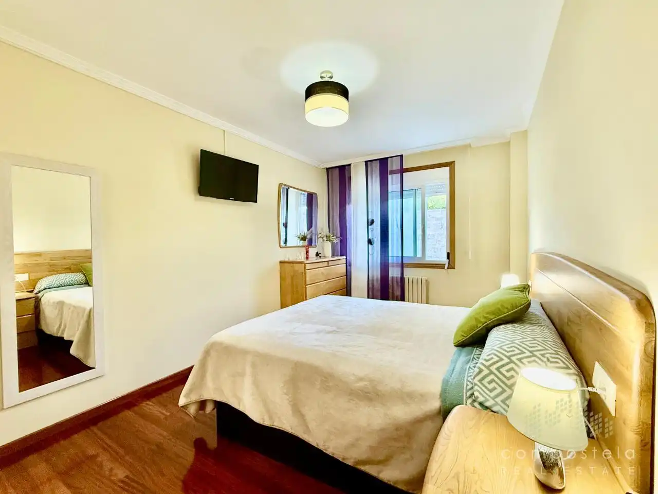 Schlafzimmer von Wohnung zur Miete in Vilagarcía de Arousa mit Heizung, Parkett und Terrasse