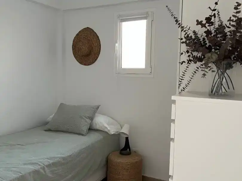 Schlafzimmer von Haus oder Chalet zur Miete in Ciutadella de Menorca mit Klimaanlage, Privatgarten und Abstellraum