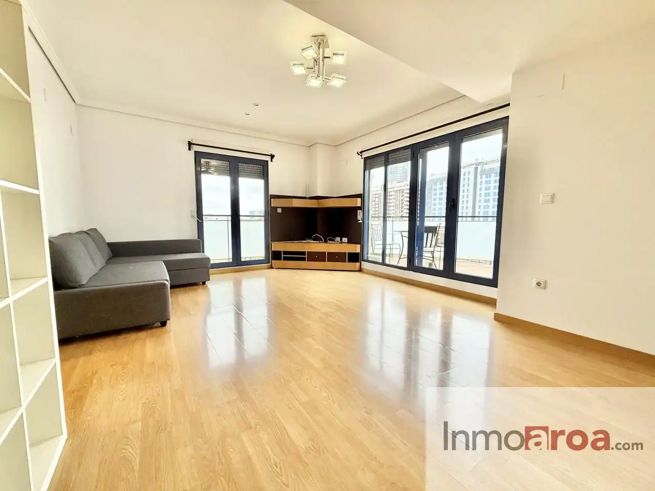 Wohnzimmer von Wohnung zur Miete in Valencia mit Klimaanlage, Heizung und Terrasse
