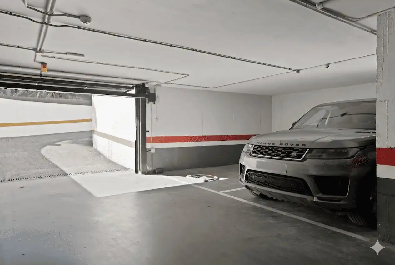 Parking de Apartamento en venta en Marbella con Aire acondicionado, Calefacción y Jardín privado