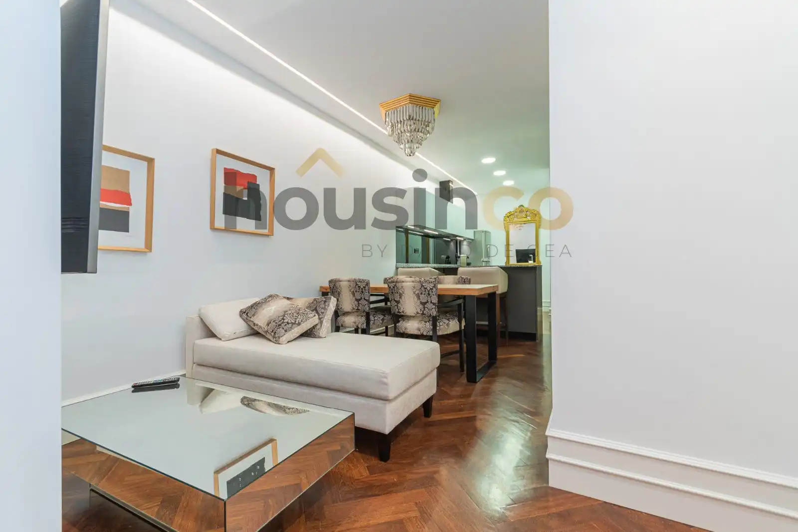 Wohnzimmer von Wohnung zur Miete in Madrid mit Heizung und Möbliert